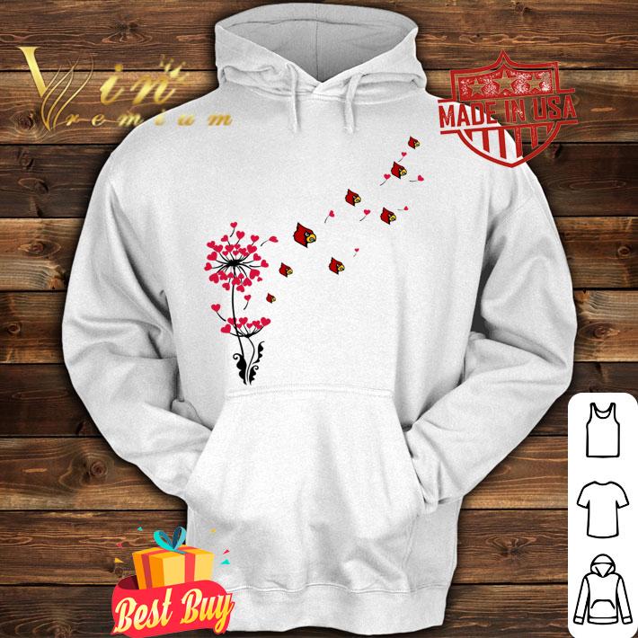 Dandelion Flower St Louis Cardinals Logo Hearts t-shirt hoodie
