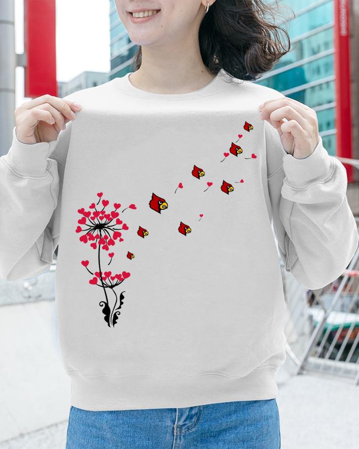 Dandelion Flower St Louis Cardinals Logo Hearts t-shirt sweatshirt