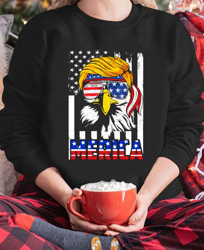 Merica Bald Eagle 4Th Of July Trump American Sunglass Headband t-shirt sweatshirt