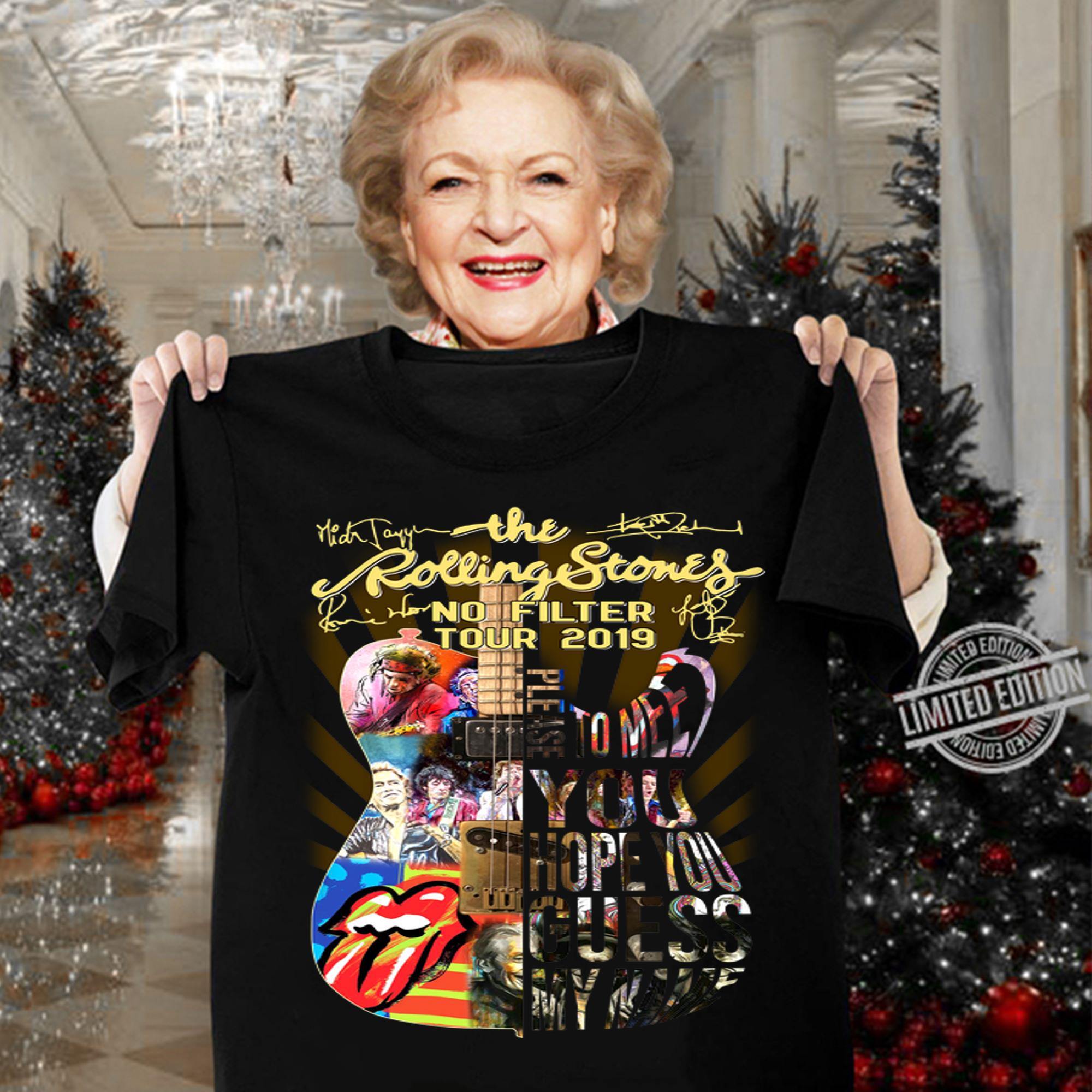 Original The Rolling Stones No Filter Tour 2020 Please To Meet You Hope You Guess t-shirt woman shirt