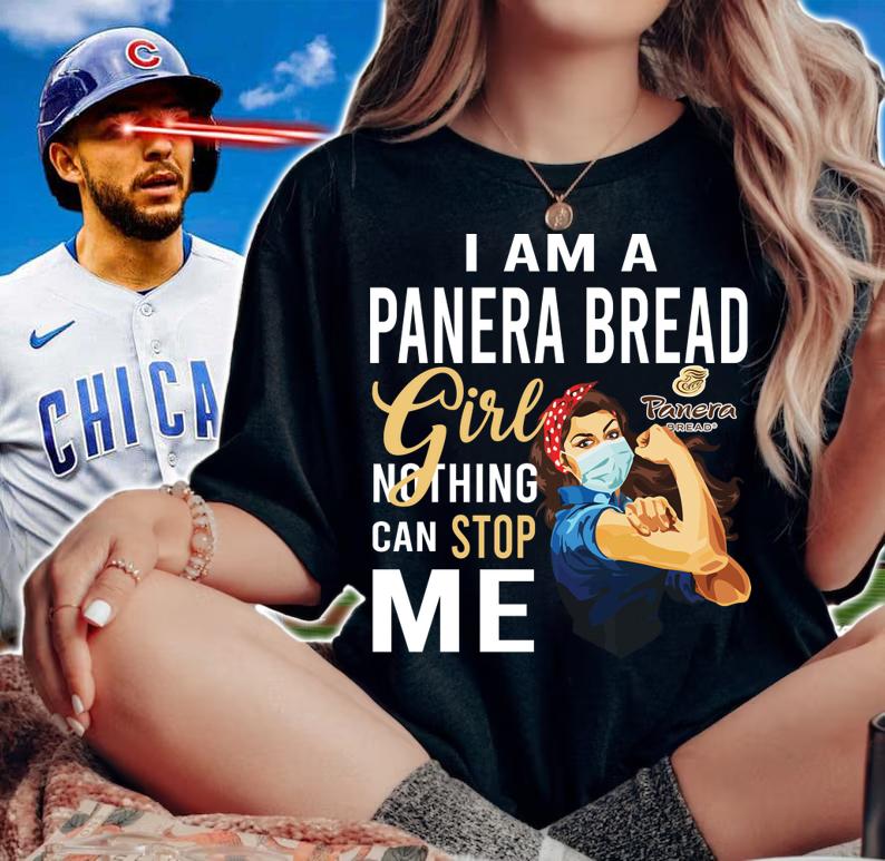 I Am A Panera Bread Girl Nothing Can Stop Me Coronavirus t-shirt woman shirt