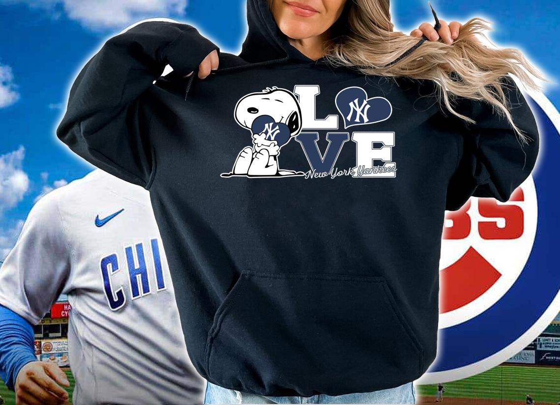 Snoopy love New York Yankees t-shirt hoodie