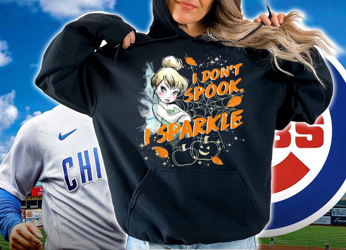 Official Disney Peter Pan Tinkerbell I Don't Spook I Sparkle Halloween t-shirt hoodie