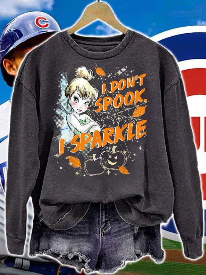 Official Disney Peter Pan Tinkerbell I Don't Spook I Sparkle Halloween t-shirt sweatshirt