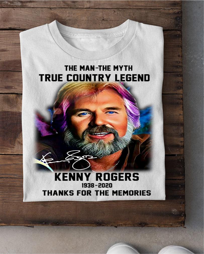 The Man The Myth True Country Legend Kenny Rogers 1938-2020 Signature t-shirt shirt