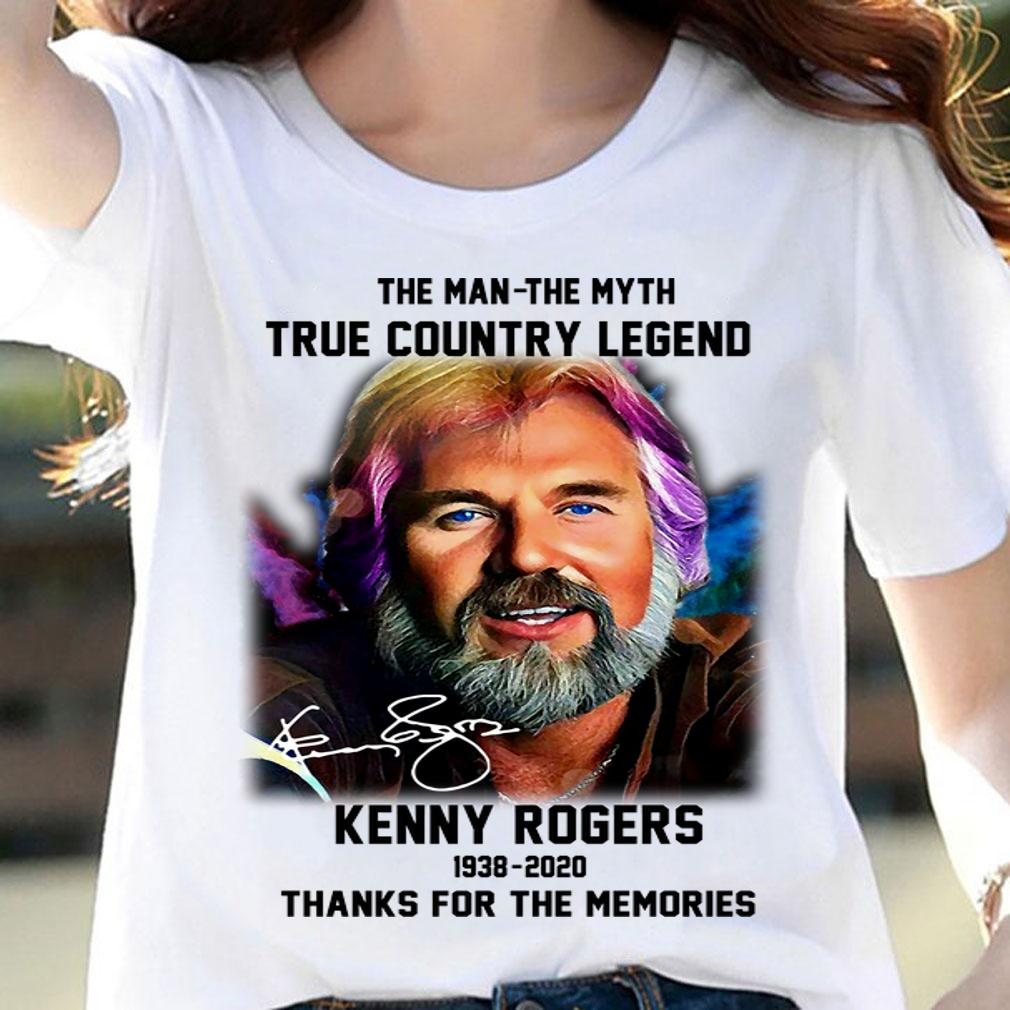 The Man The Myth True Country Legend Kenny Rogers 1938-2020 Signature t-shirt woman shirt