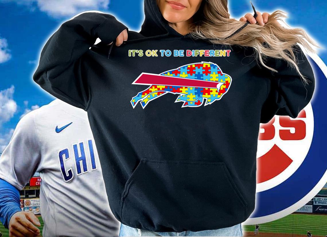Buffalo Bills it's ok to be different Autism Awareness t-shirt hoodie
