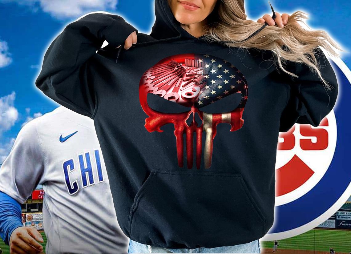 Independence Day The Punisher Skull Mechanic t-shirt hoodie