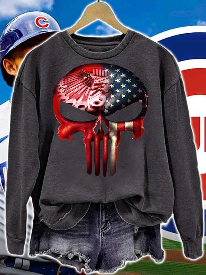 Independence Day The Punisher Skull Mechanic t-shirt sweatshirt