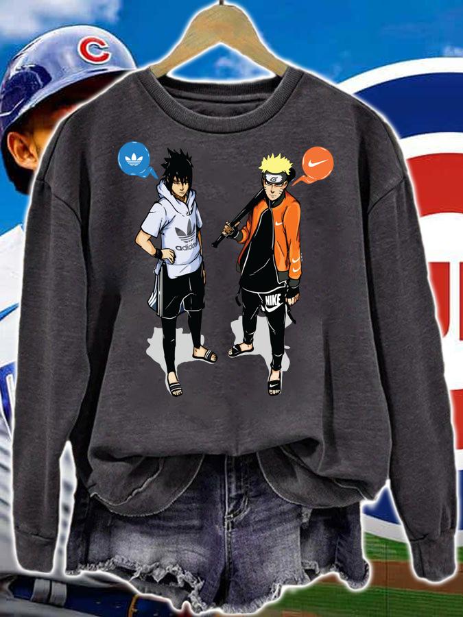 Naruto Nike With Sasuke Adidas t-shirt sweatshirt