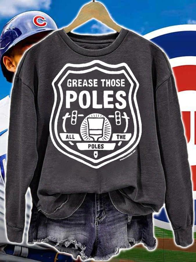 Charlie Manuel Hog Island Press Grease Those Poles Shirt t-shirt sweatshirt