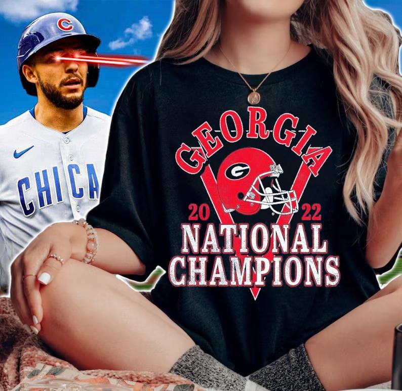 Georgia Bulldogs College Football Playoff 2022 National Champions Retro shirt t-shirt woman shirt