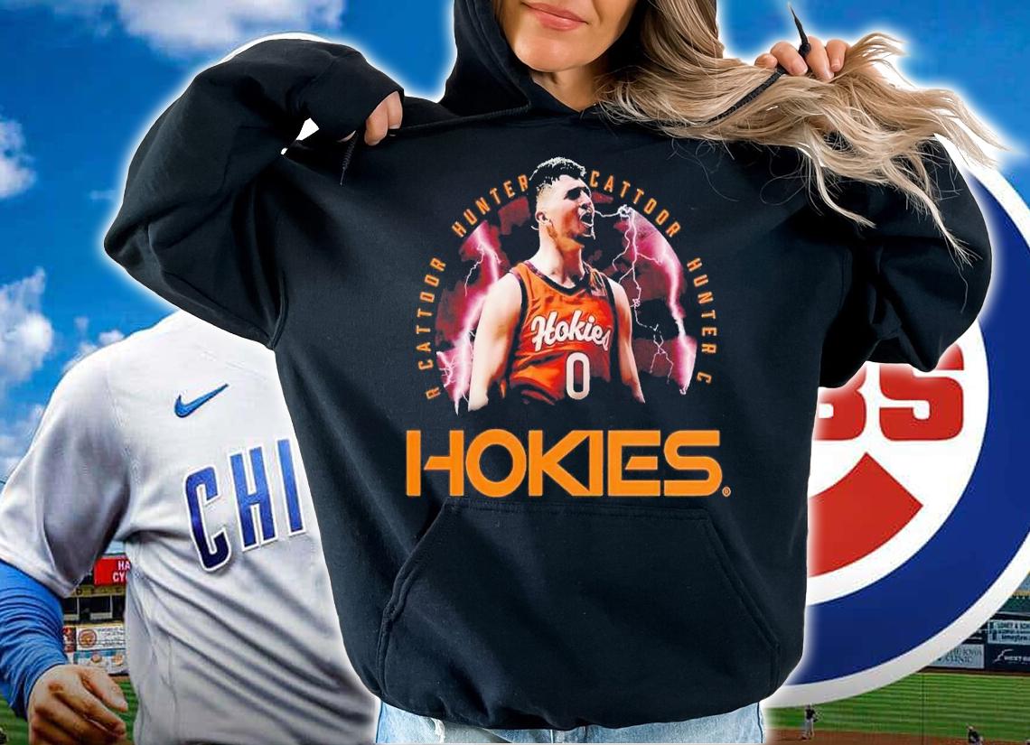 Hunter Cattoor Hokies basketball shirt t-shirt hoodie