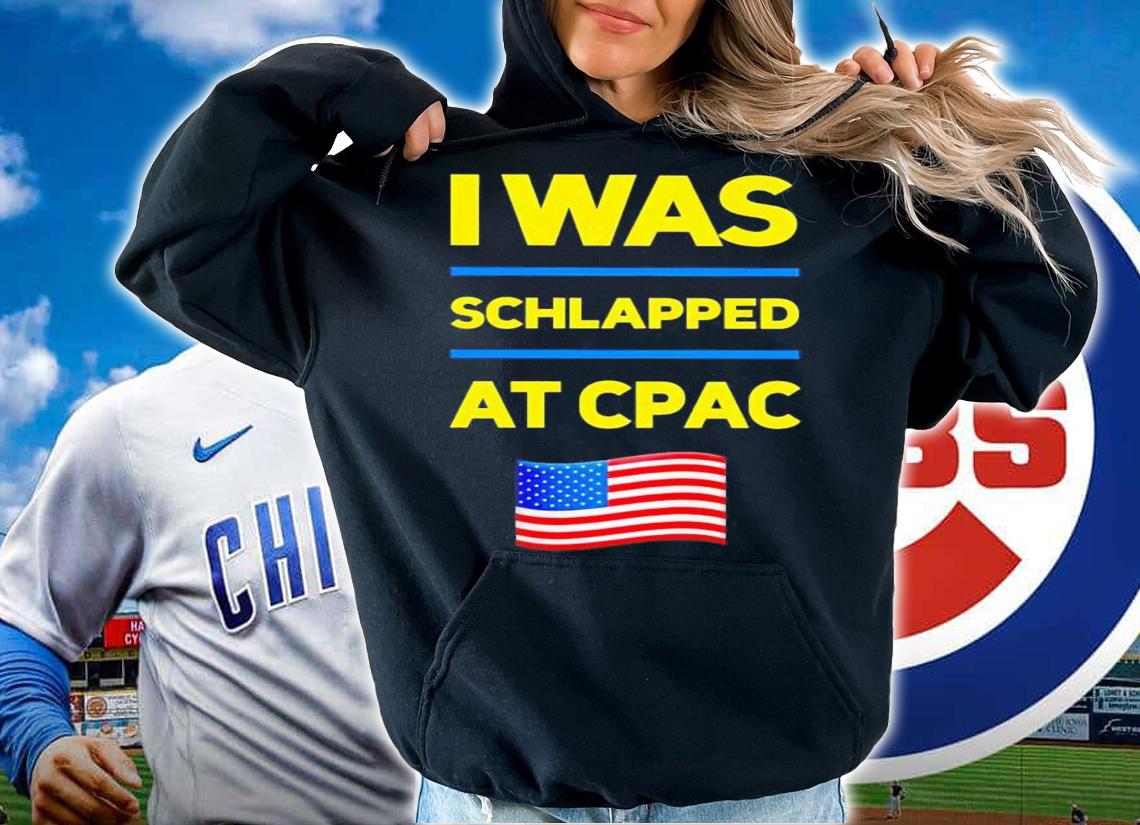 I was schlapped at cpac USA flag t-shirt hoodie