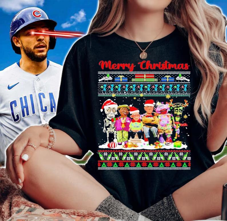 Merry Christmas Jeff Dunham puppets shirt t-shirt woman shirt