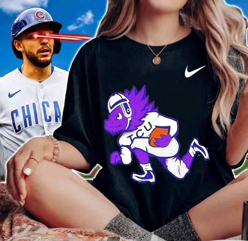 Nike TCU Horned Frogs football shirt t-shirt woman shirt