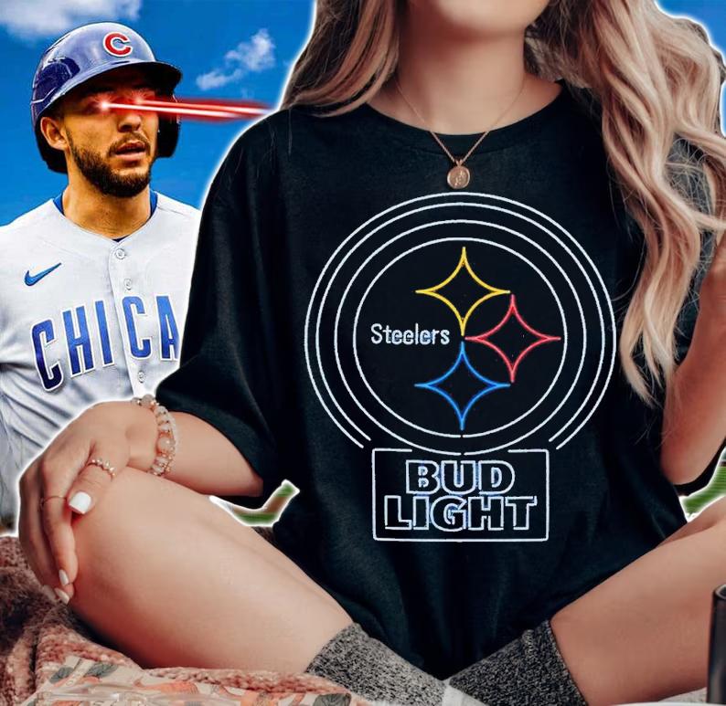 NFL X Bud Light X Steelers shirt t-shirt