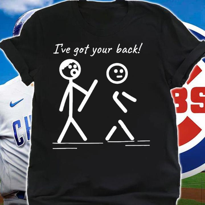 I've Got Your Back Stick Figure Friendship T-Shirt t-shirt