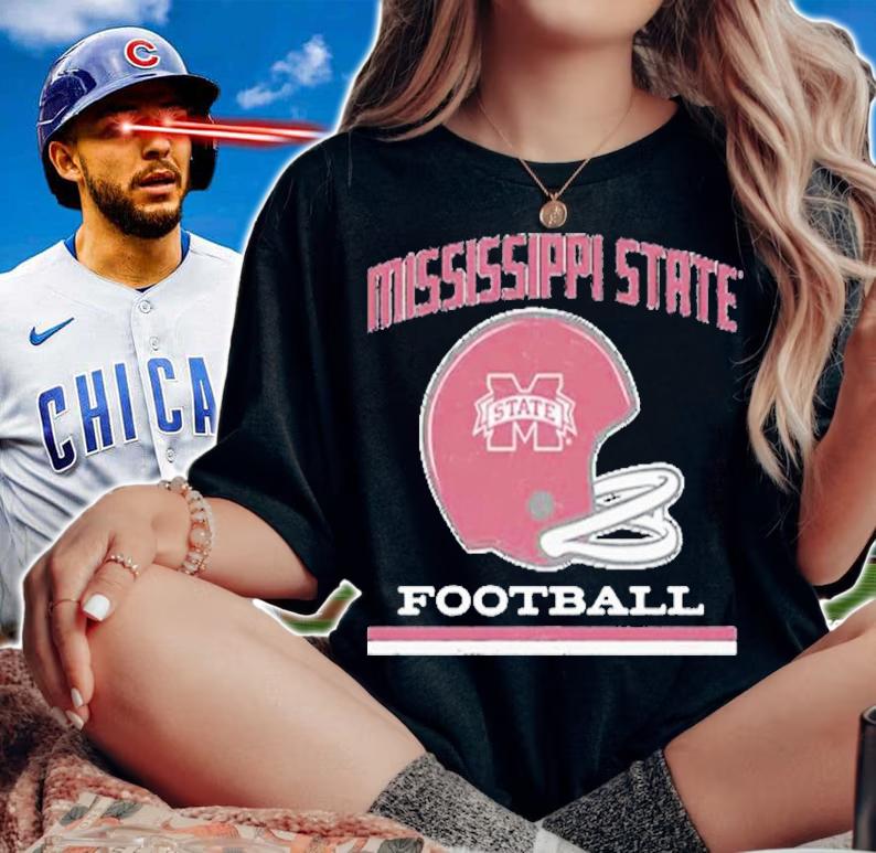 Mississippi State Vintage Football Helmet Shirt t-shirt woman shirt