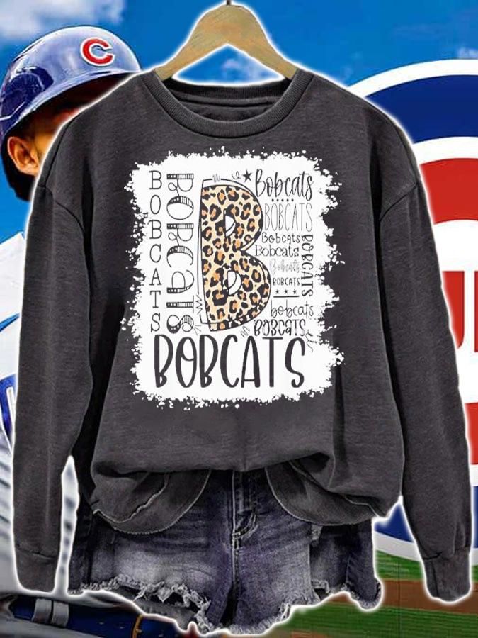 Bobcats School Sports Fan Team Spirit Mascot Bleach Shirt t-shirt