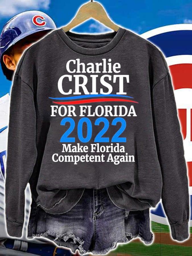 Charlie Crist For Florida Governor 2022 Make Florida Competent Again Shirt t-shirt