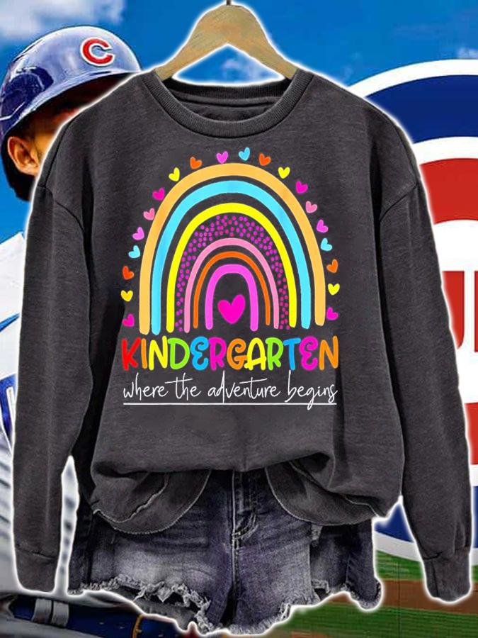 Kindergarten Rainbow Teacher Welcome Back To School Teacher T-shirt t-shirt