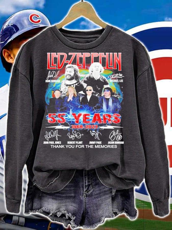 Led Zeppelin 55 years 1968 2023 thank you for the memories t-shirt