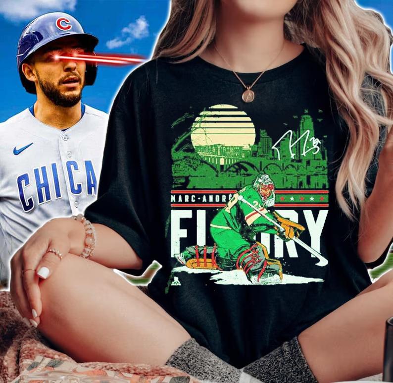 Marc-Andre Fleury Minnesota City Skyline Hockey Signature Shirt t-shirt
