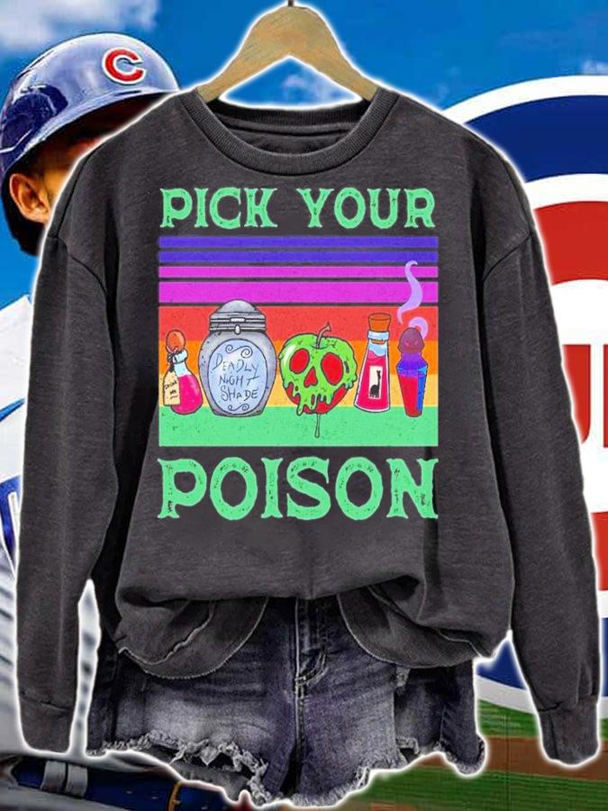 Pick Your Poison Halloween Vintage T-Shirt t-shirt