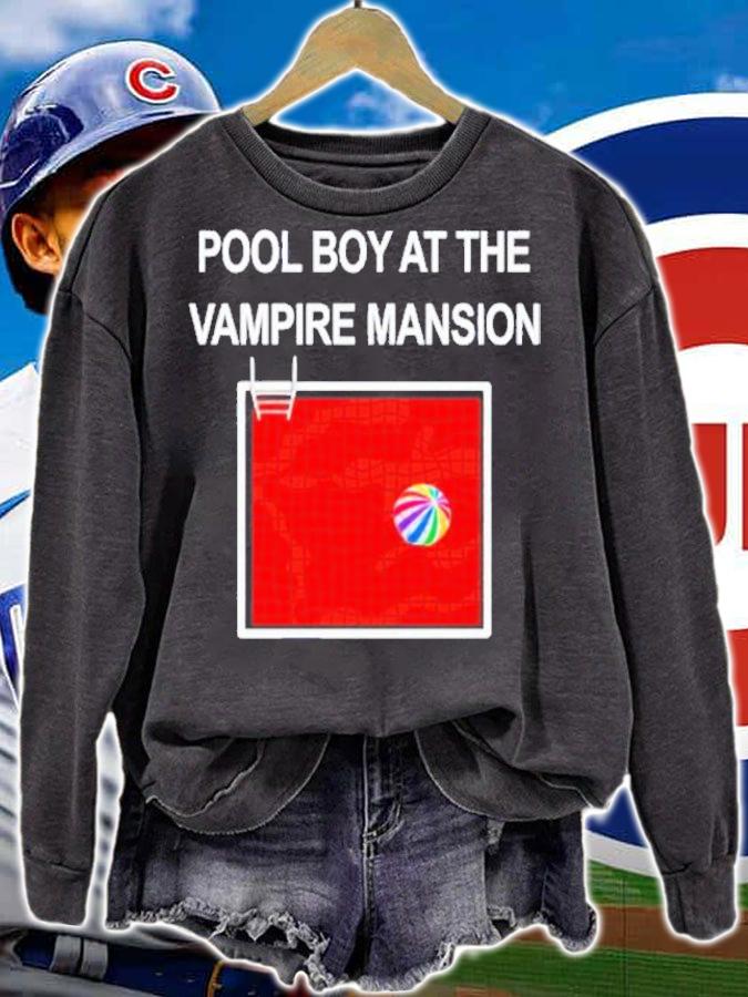 Pool Boy At The Vampire Mansion T-Shirt t-shirt sweatshirt