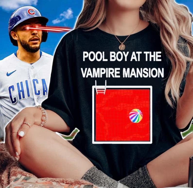 Pool Boy At The Vampire Mansion T-Shirt t-shirt woman shirt