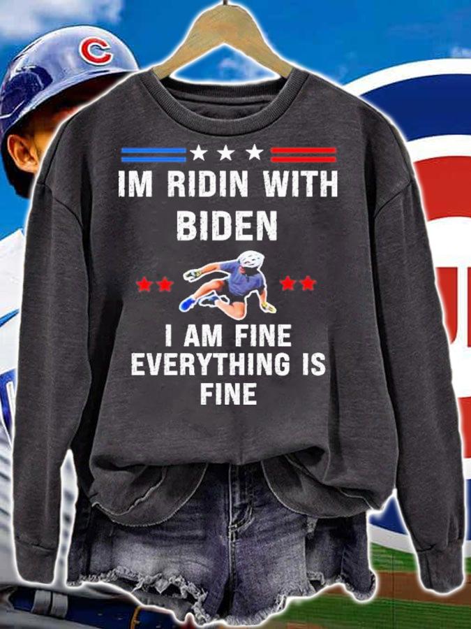 Biden Bike Bicycle Running The Country Is Like Riding A Bike Republican Shirt t-shirt sweatshirt