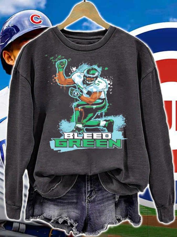 Bleed Green Jeremiah Trotter Nick Sirianni Shirt t-shirt sweatshirt