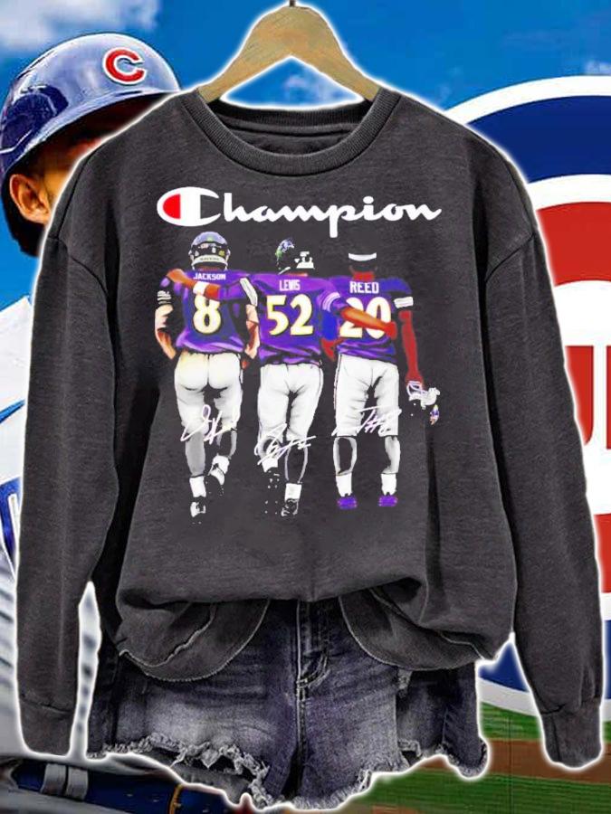 Champion Jackson Lewis And Reed Baltimore Ravens Signatures Shirt t-shirt sweatshirt