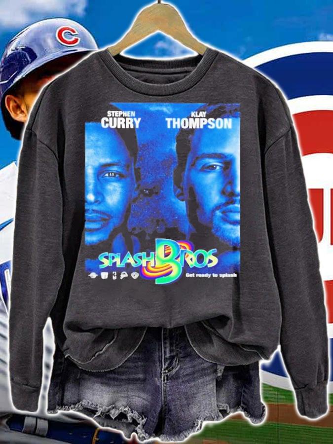 Chris Montano Stephen Curry And Klay Thompson Splash Bros Get Ready To Splash T-Shirt t-shirt sweatshirt