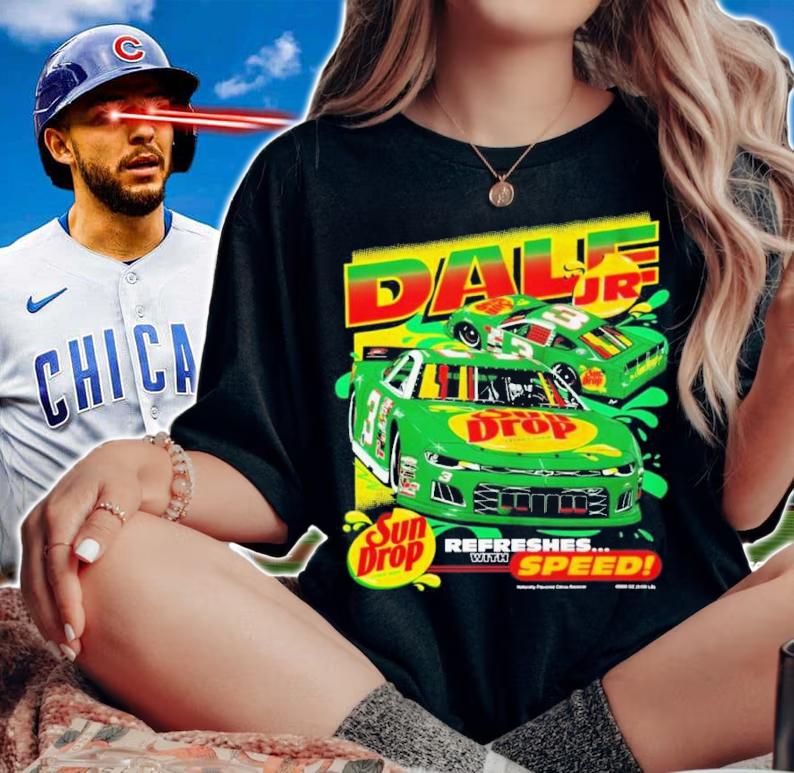Dale Jr. Sun Drop Car One-Spot Shirt t-shirt