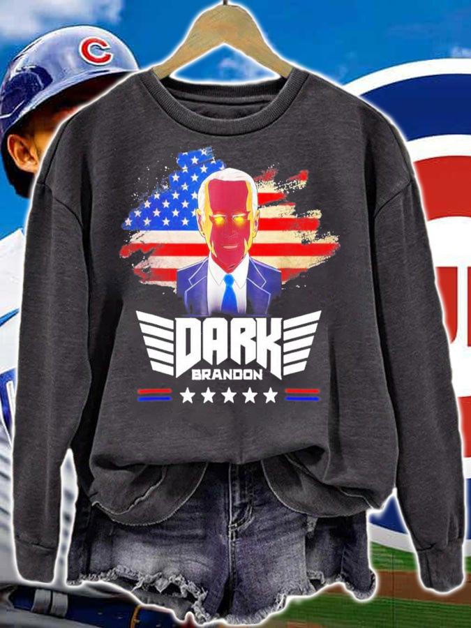 Dark Brandon Funny Political America Flag Joe Biden T-Shirt t-shirt