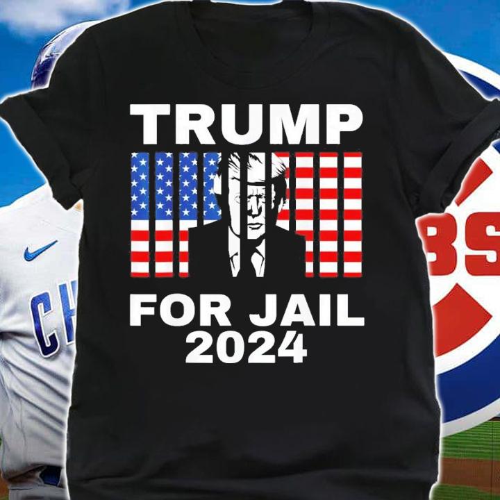 FBI Searches Florida Trump Home Trump For Jail 2024 Anti-Trump Us Flag t-shirt