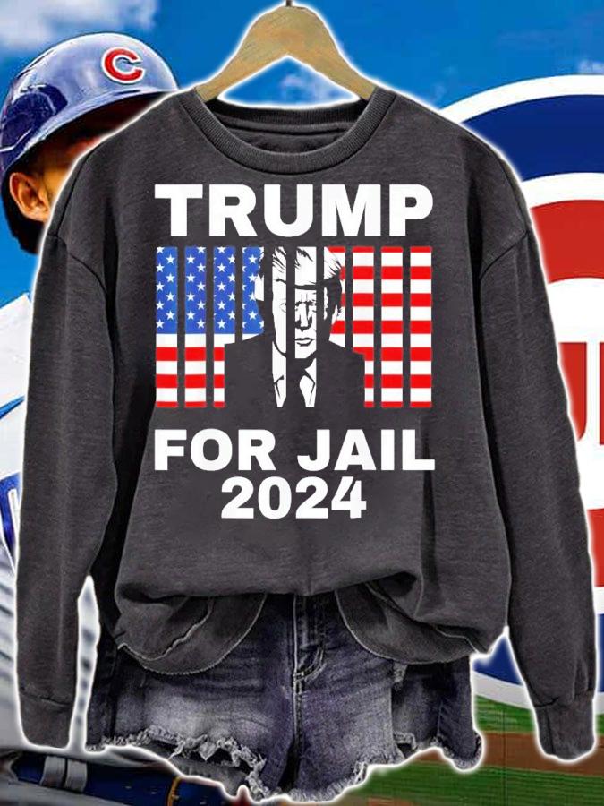 FBI Searches Florida Trump Home Trump For Jail 2024 Anti-Trump Us Flag t-shirt