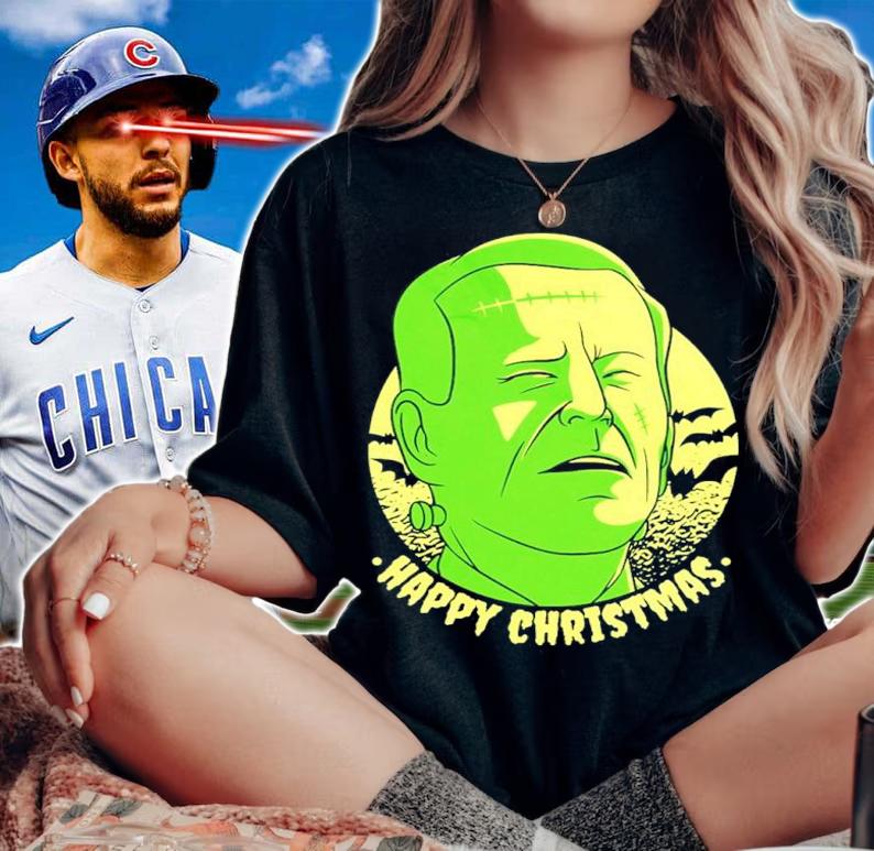 Frankenstein Biden Parody Happy Christmas Shirt t-shirt