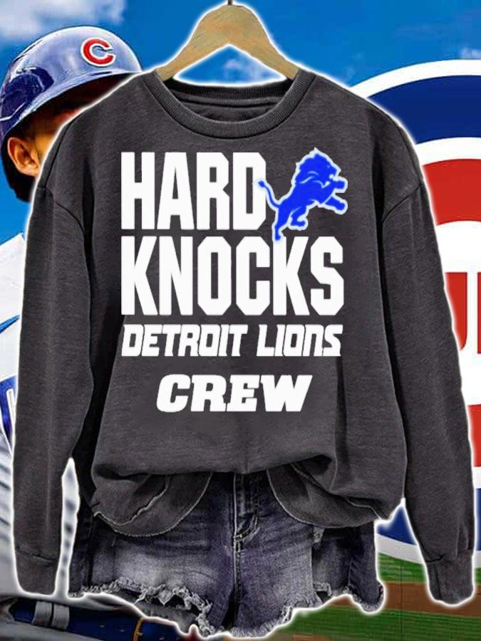 Hard Knock Detroit Lions Crew T-Shirt t-shirt sweatshirt
