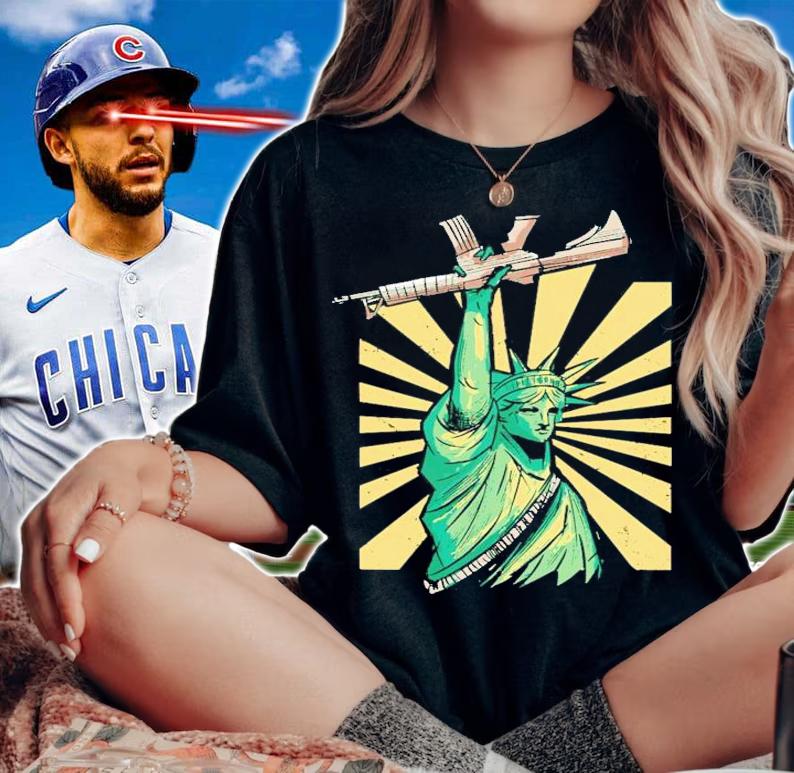 Kurt Schlichter Statue Of Liberty With Ar-15 T-Shirt t-shirt woman shirt