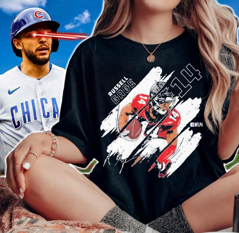 Russell Gage Tampa Bay Stripes Football Shirt t-shirt