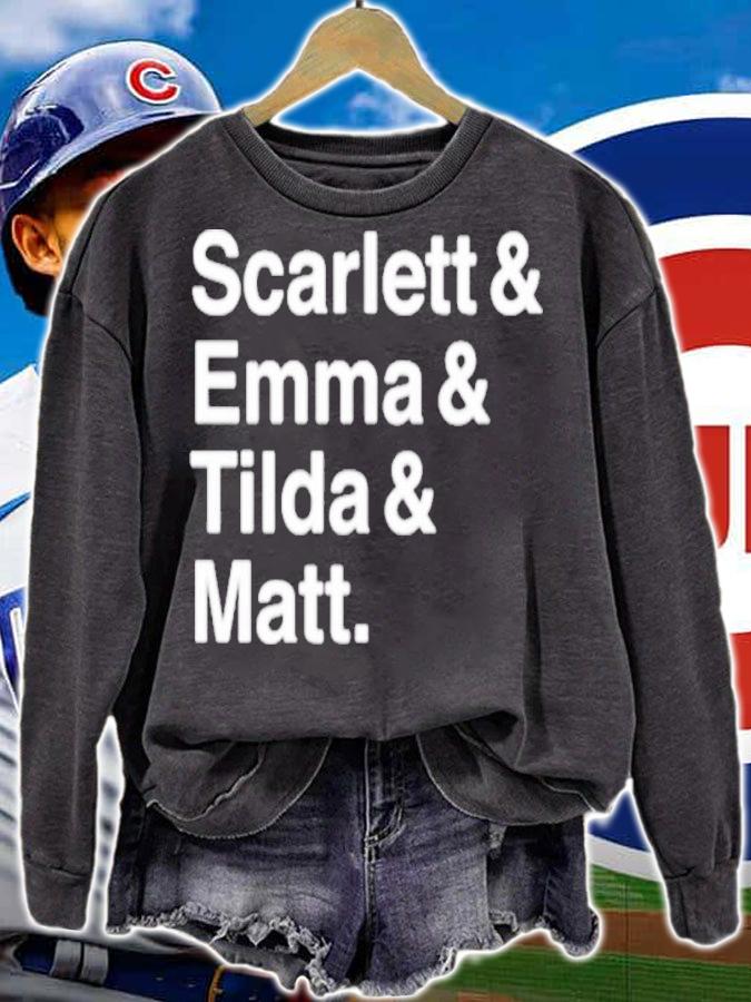 Scarlett And Emma And Tilda And Matt Shirt t-shirt
