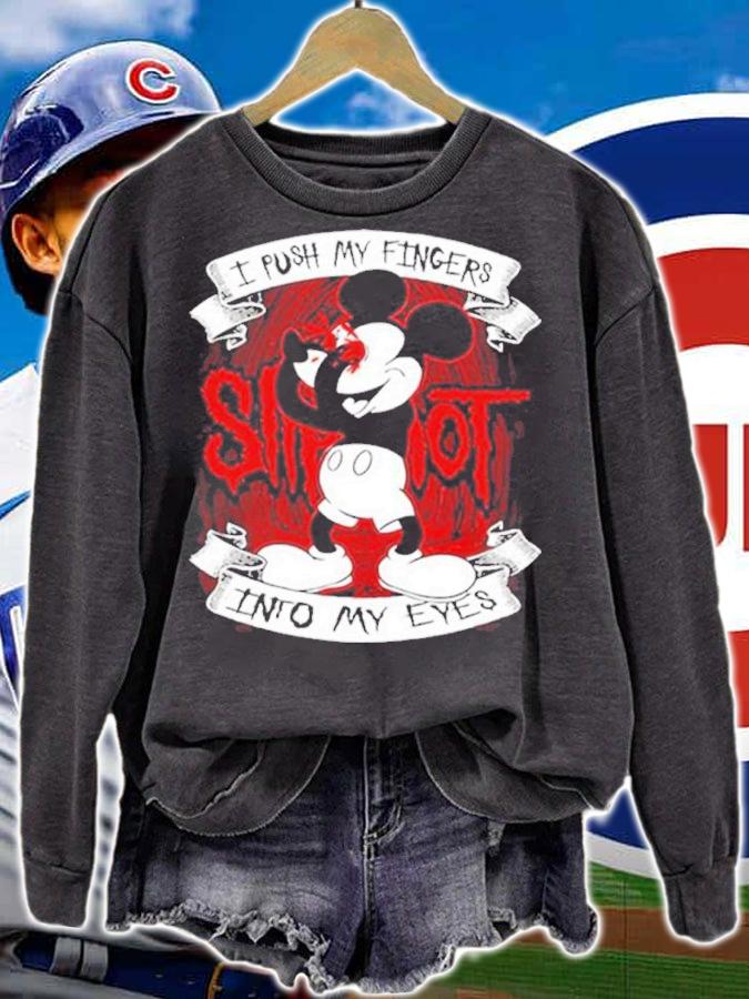 Slipknot I Push My Fingers Into My Eyes Mickey Mouse shirt t-shirt sweatshirt