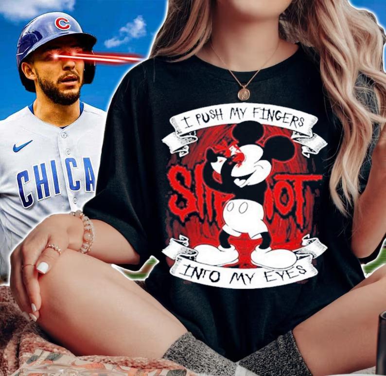 Slipknot I Push My Fingers Into My Eyes Mickey Mouse shirt t-shirt woman shirt