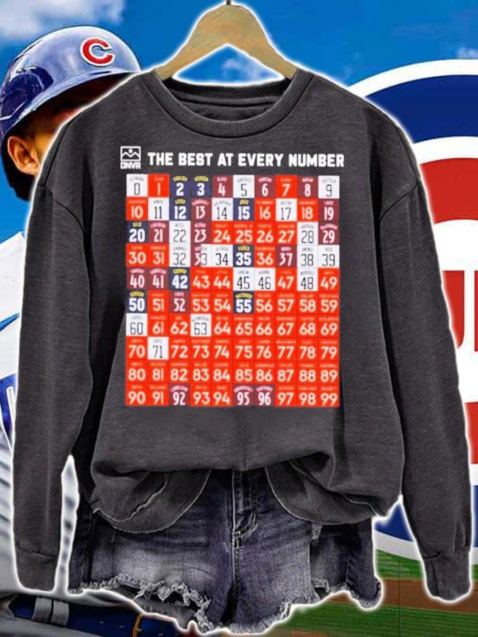 The Best At Every Number Dnvr Sports Shirt t-shirt sweatshirt