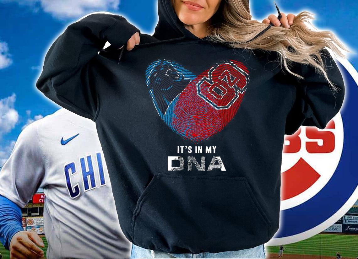 Its In My DNA Heart Carolina Panthers And Nc State Wolfpack Football Lover t-shirt hoodie