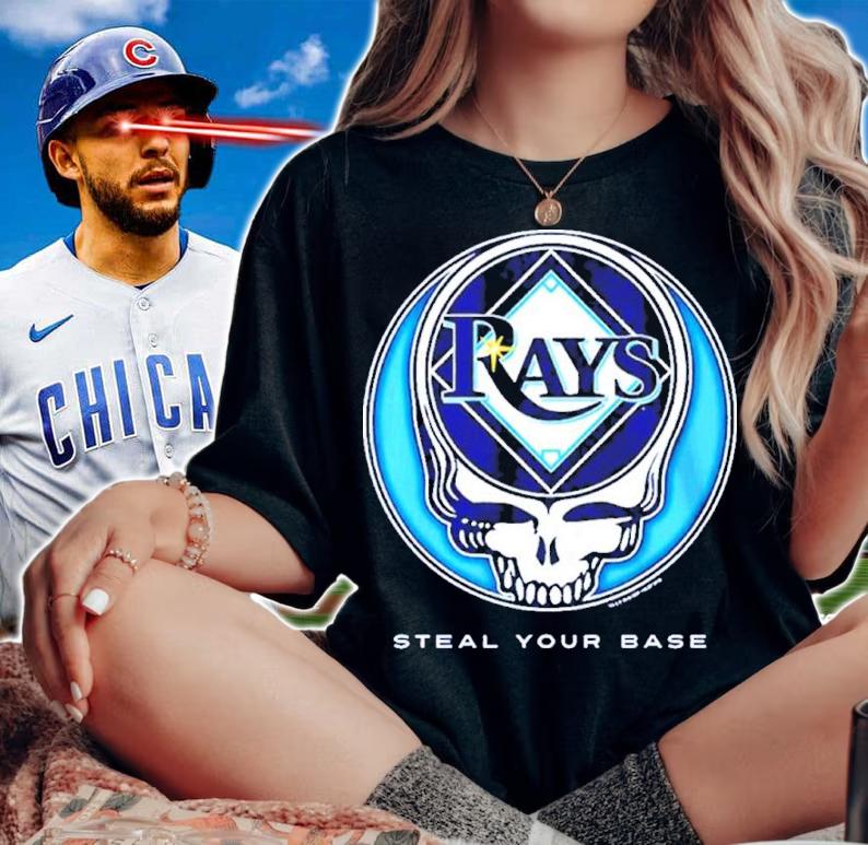Tampa Bay Rays Grateful Dead Steal Your Base Shirt t-shirt woman shirt