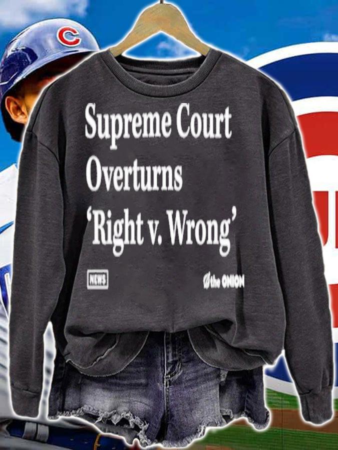The Onion Store Right V. Wrong Headline Right V. Wrong Headline Shirt t-shirt sweatshirt